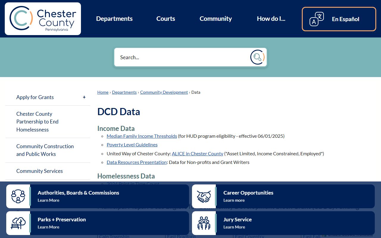 Chester County Prothonotary office in West Chester providing civil court docket records access